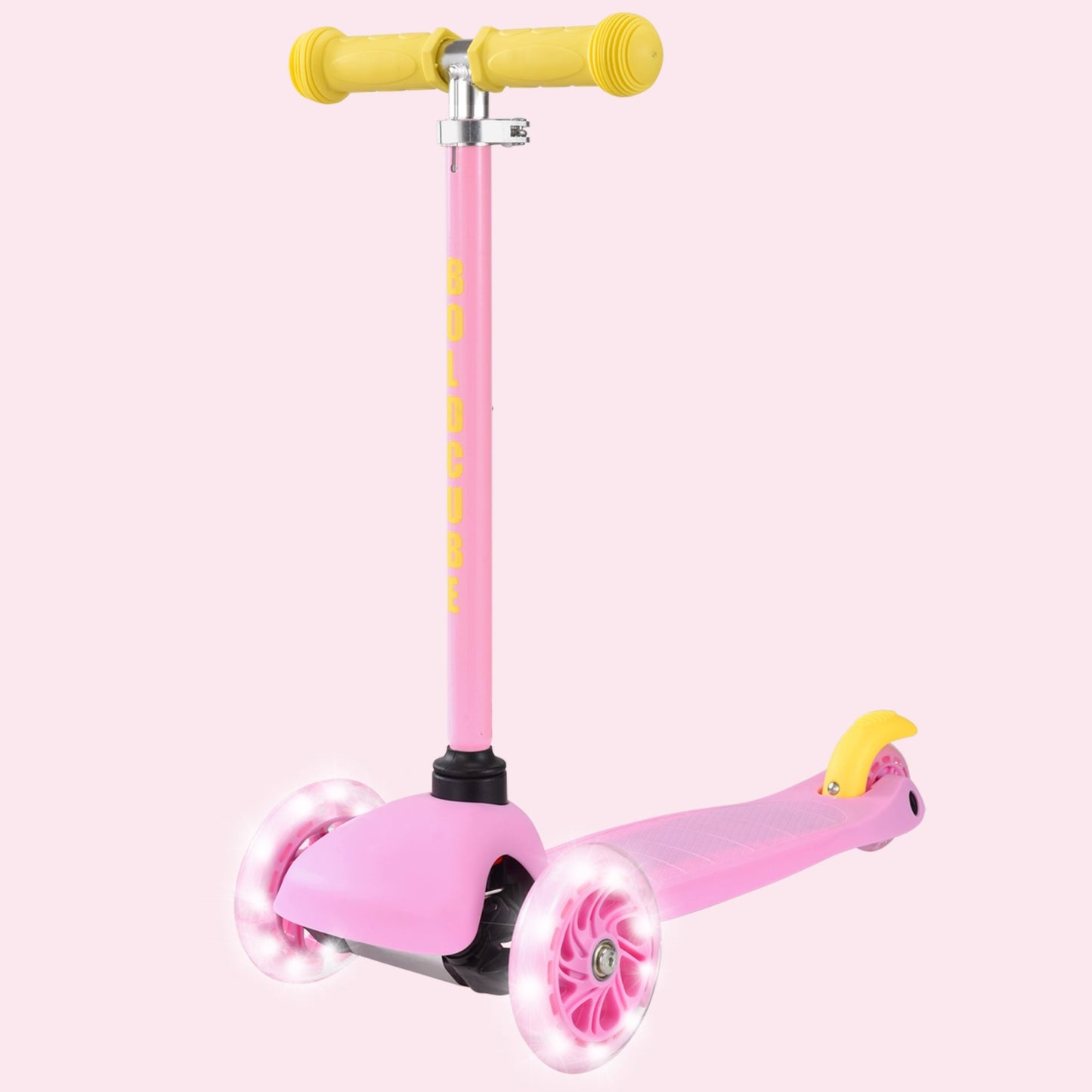 BOLDCUBE Pink & Yellow - Teeny 3 Wheel Scooter