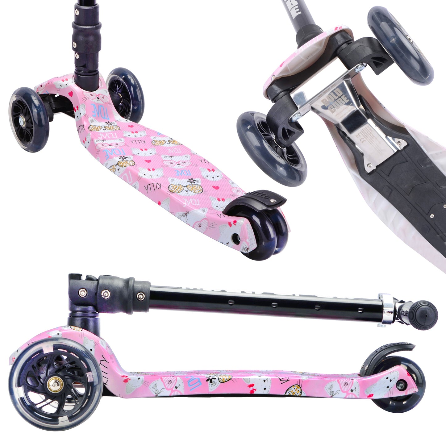 BOLDCUBE Kitty Love - Big 3 Wheel Scooter
