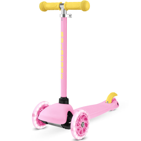 BOLDCUBE Pink & Yellow - Teeny 3 Wheel Scooter