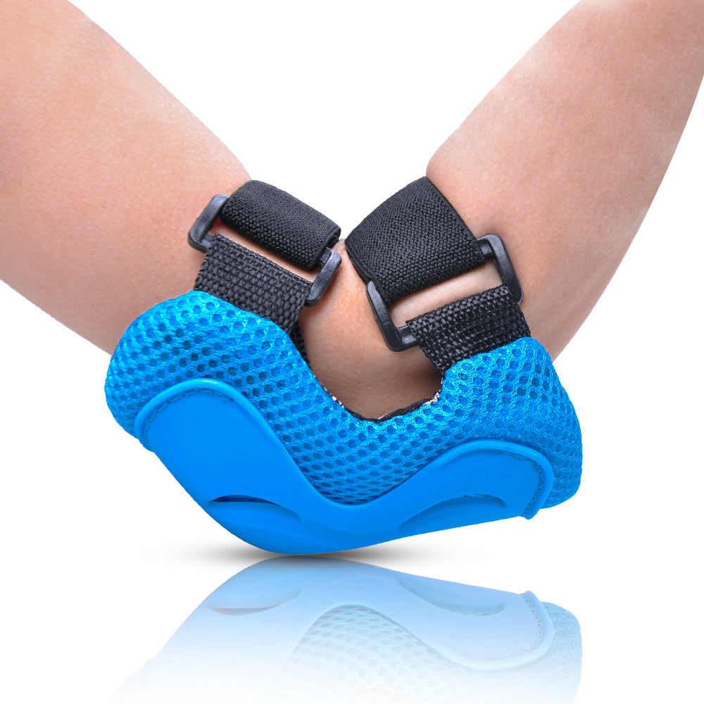 BOLDCUBE Bright Blue - Kids Protective Gear for Elbows, Knees & Wrists