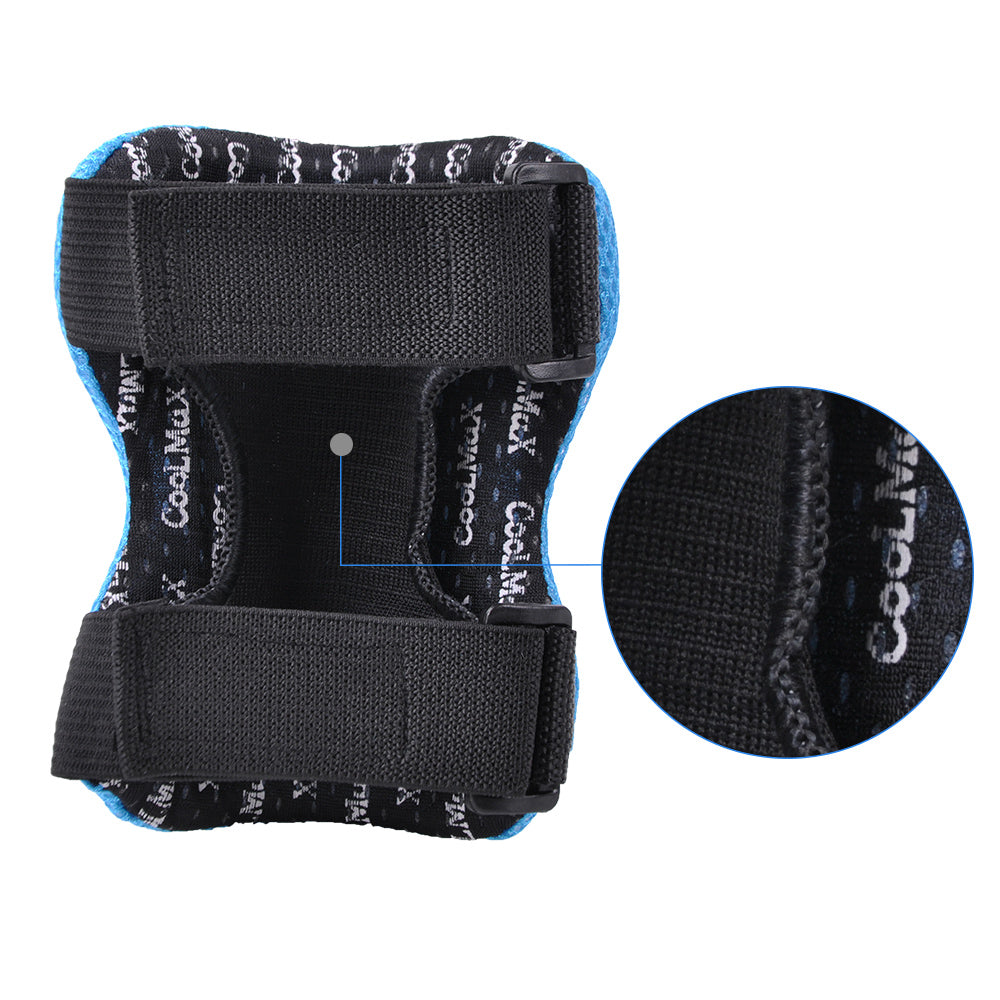 BOLDCUBE Bright Blue - Kids Protective Gear for Elbows, Knees & Wrists