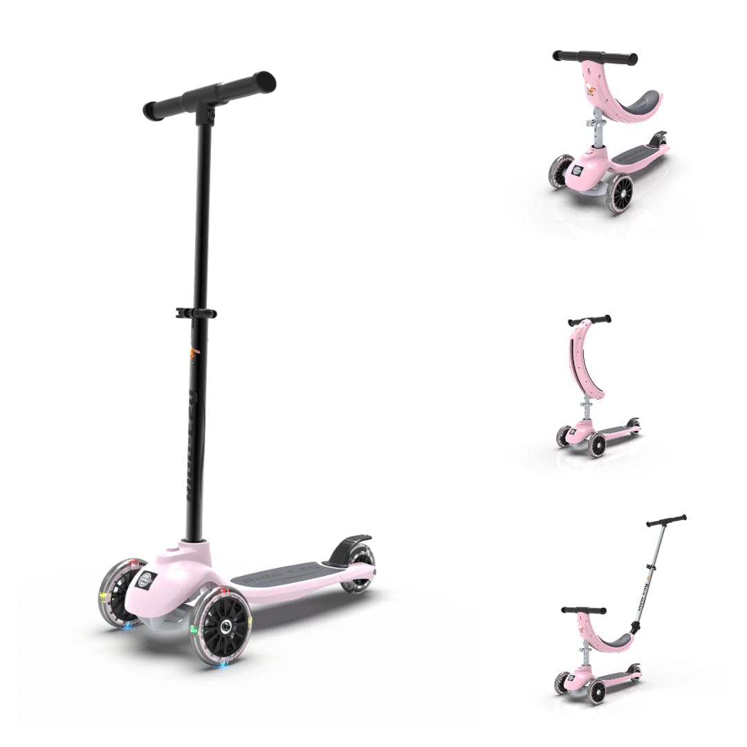 Ride-Ezy Kick & Go Scooter - Blossom front left