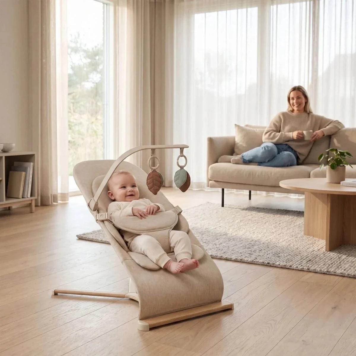 Red Kite Baya Baby Bouncer - Oatmeal