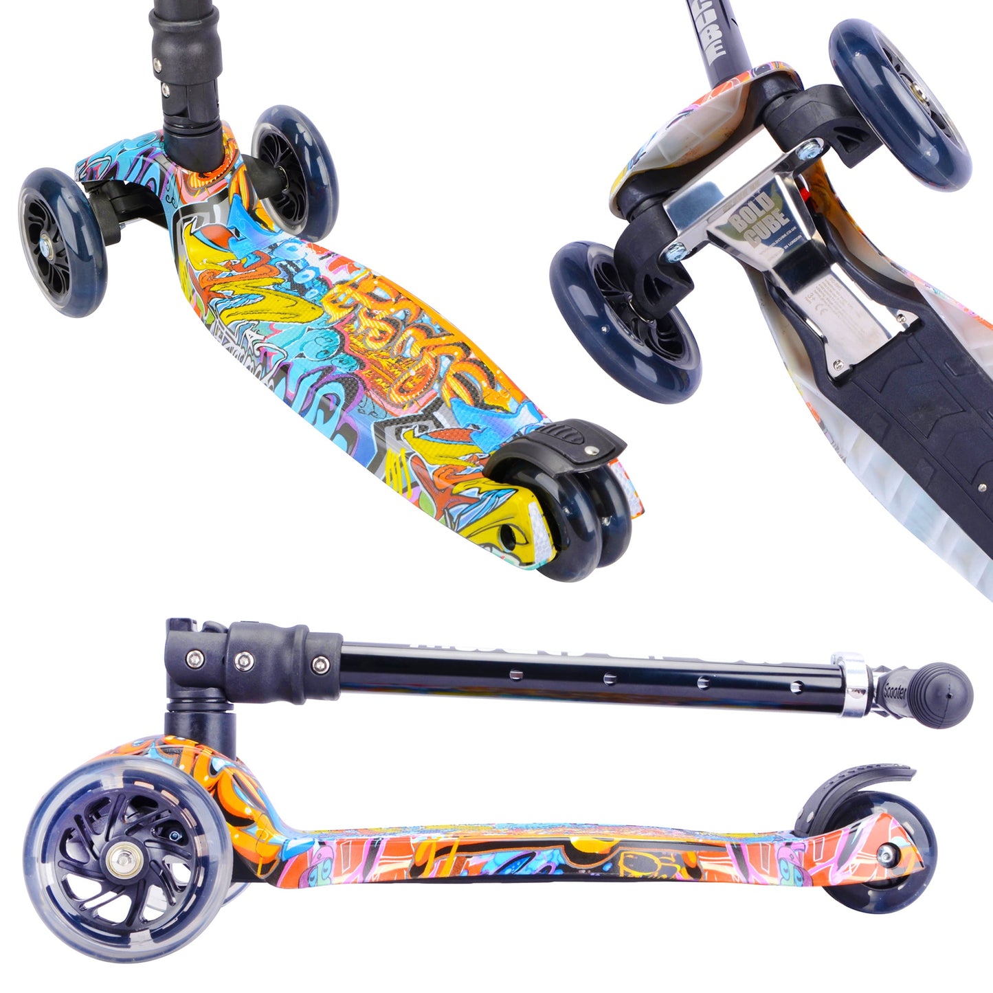 BOLDCUBE Street Graffiti - Big 3 Wheel Scooter