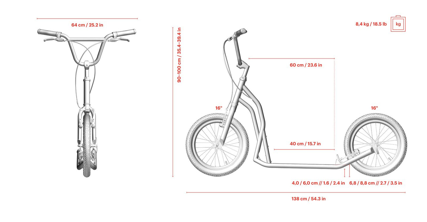 Yedoo Steel Scooter - S1616
