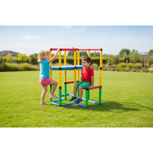 Funphix Standard Climbing Frame Kit- 199 Piece Motor Skills Development Toys for Creative Play