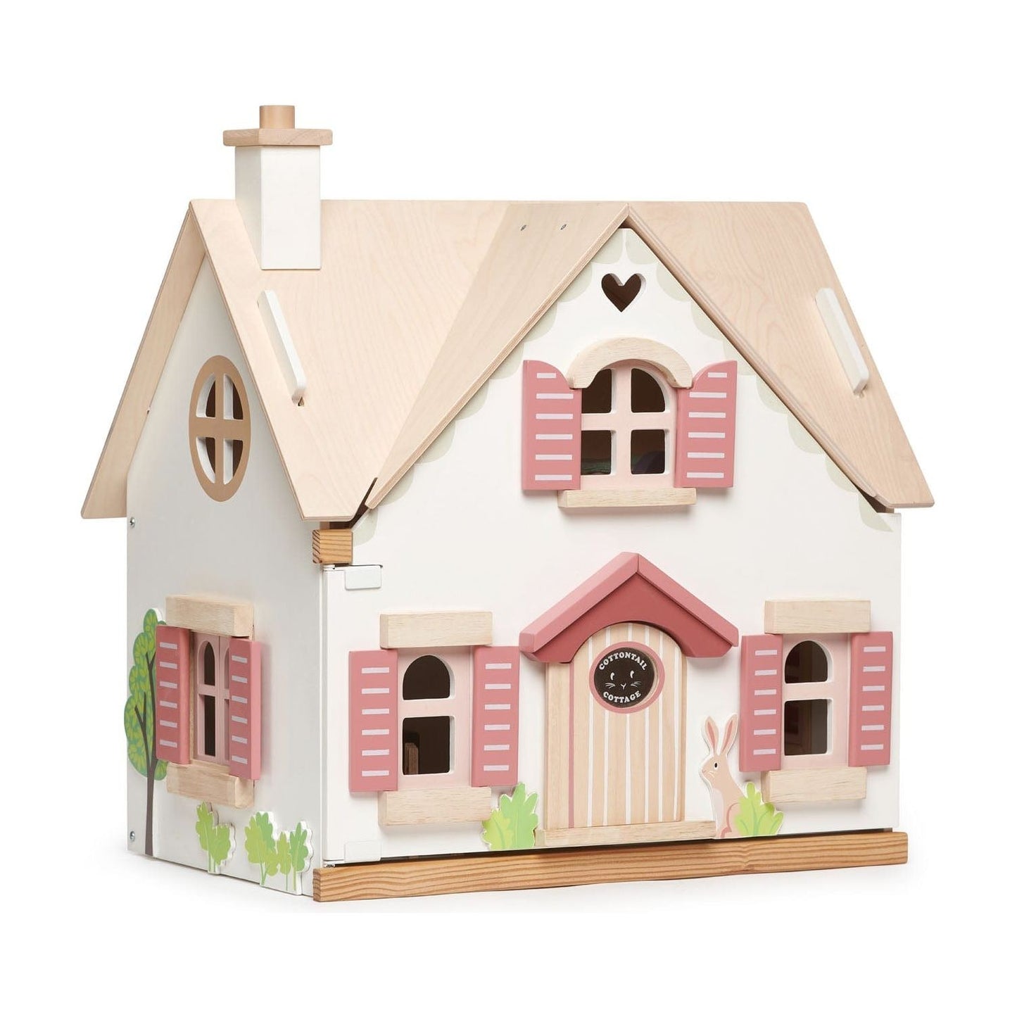 Tender Leaf Cottontail Cottage + Furniture Wooden Doll House front