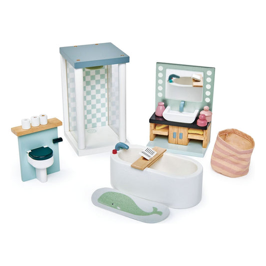 Dolls House Bathroom Furniture - The Online Toy Shop - Dollhouse Accessories - 1