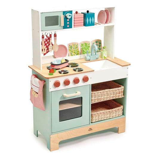 Kitchen Range - The Online Toy Shop - Wooden Toy Kitchen - 1