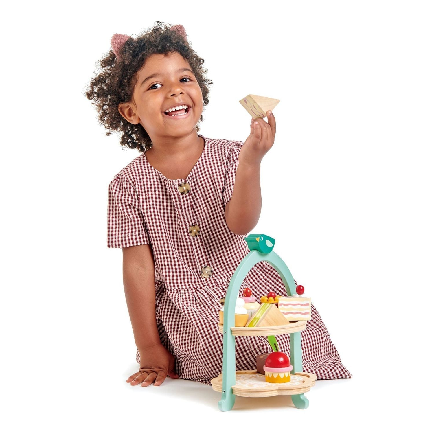 Birdie Afternoon Tea Stand - The Online Toy Shop - Wooden Play Food - 2