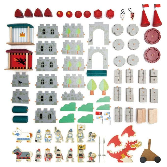 Tender Leaf Royal Castle Wooden Toy piece list