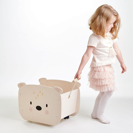 Pull Along Bear Cart - The Online Toy Shop - Storage Furniture - 1