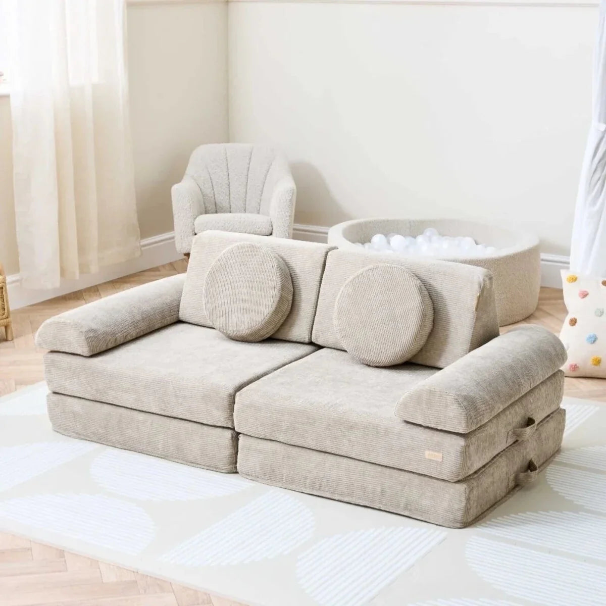 Tutti Bambini Playrama Montessori Kids Play Sofa - Mushroom
