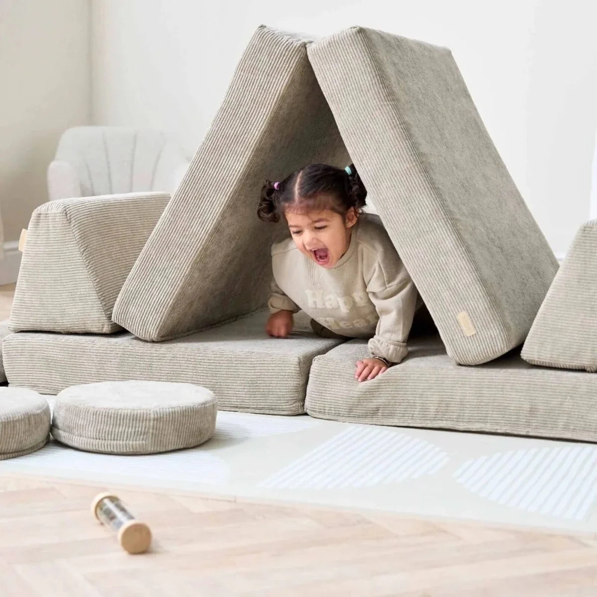 Tutti Bambini Playrama Montessori Kids Play Sofa - Mushroom
