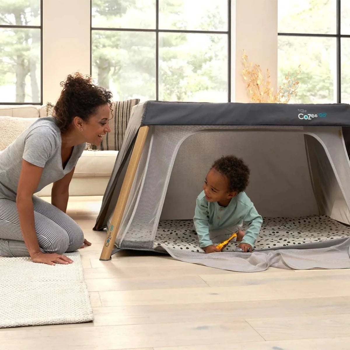 Tutti Bambini CoZee Go Day & Night Bundle - Scandinavian Walnut/Ecru