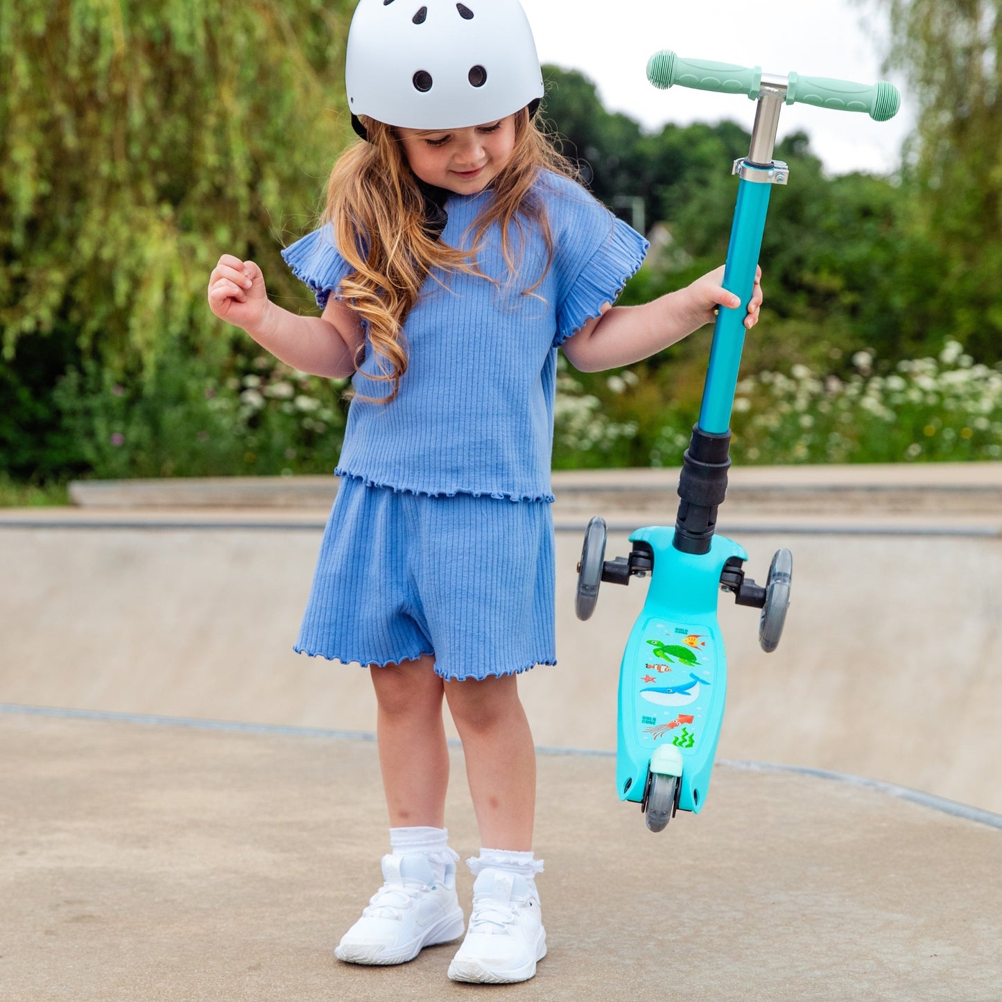 BOLDCUBE Ocean - Teeny Fold 3 Wheel Scooter