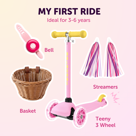 BOLDCUBE My First Ride Gift Set - Pink Pastel Teeny