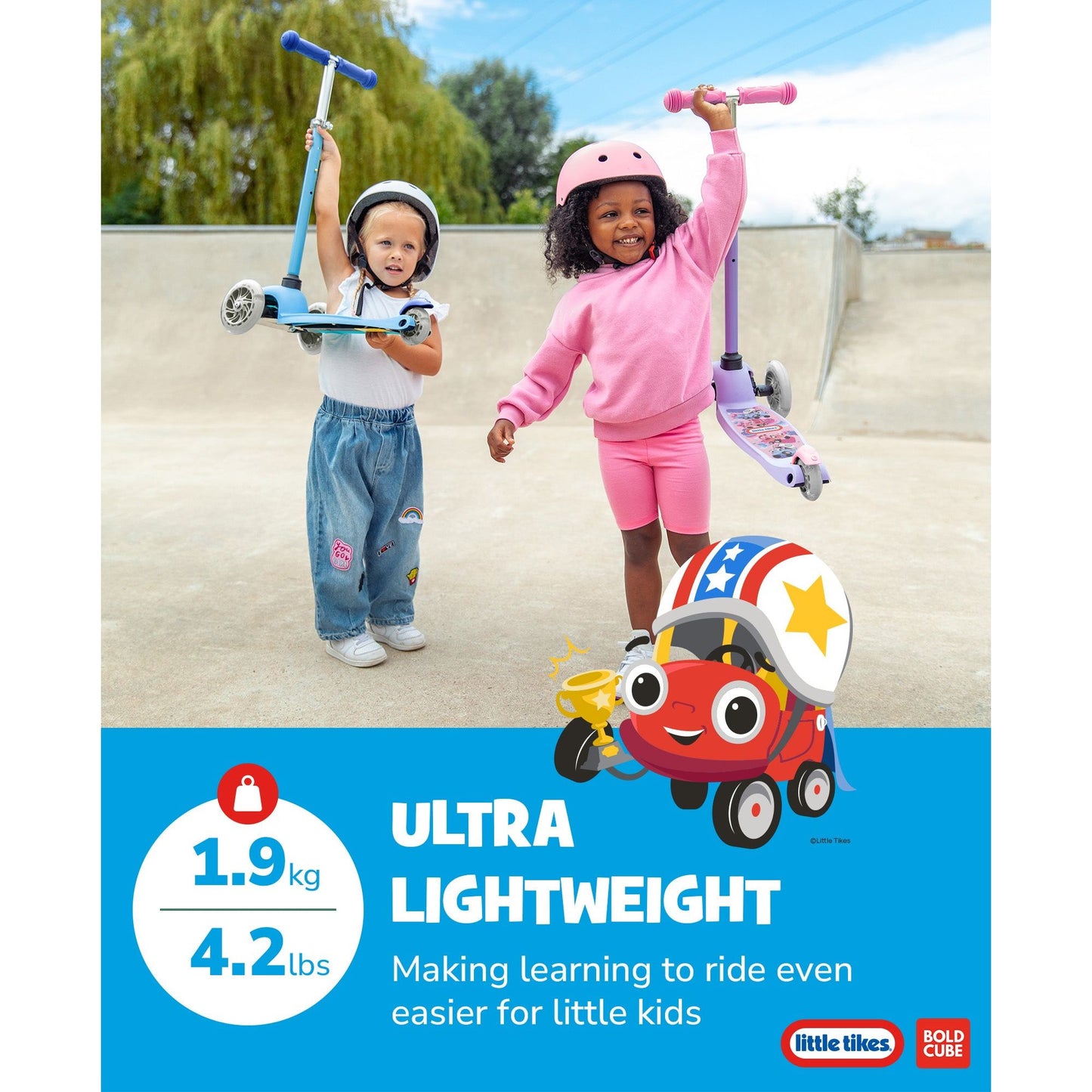 BOLDCUBE Little Tikes Kids 3 Wheel Scooter
