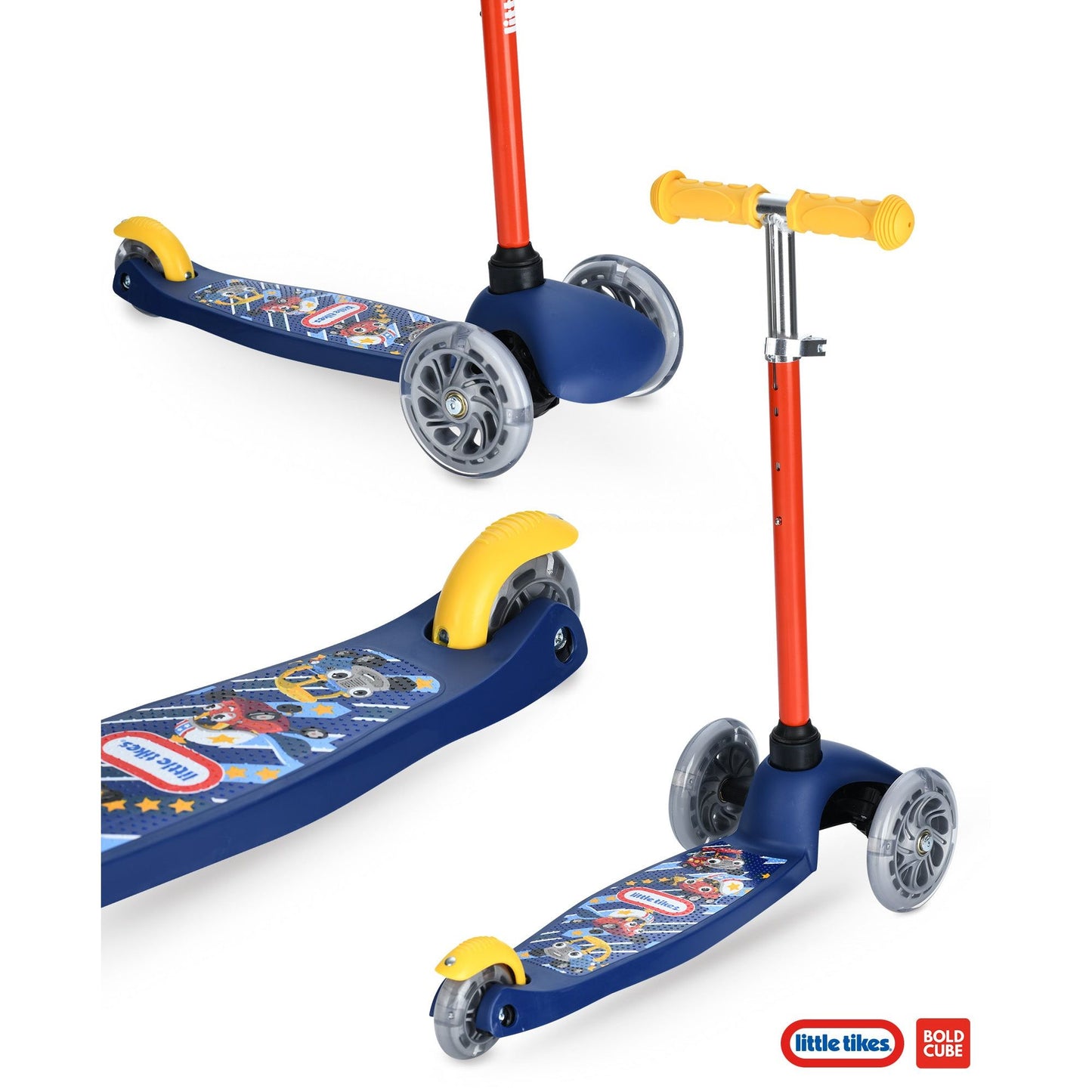 BOLDCUBE Little Tikes Kids 3 Wheel Scooter