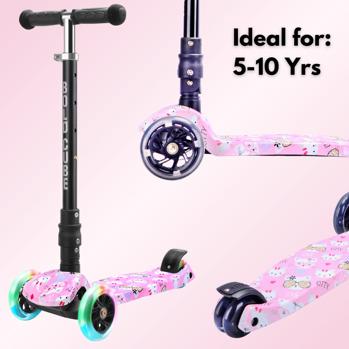 BOLDCUBE Kitty Love - Big 3 Wheel Scooter