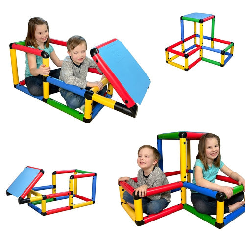 Funphix Tiny Toddler Kit Climbing Frame Kit - 157-Piece STEM Building Toy for Imaginative Play