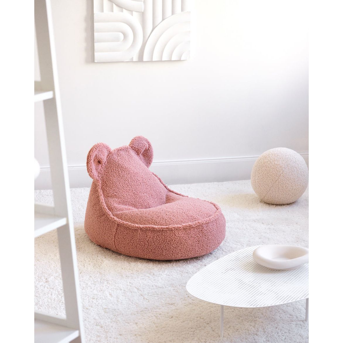 Wigiwama Bear Beanbag - Teddy Boucle