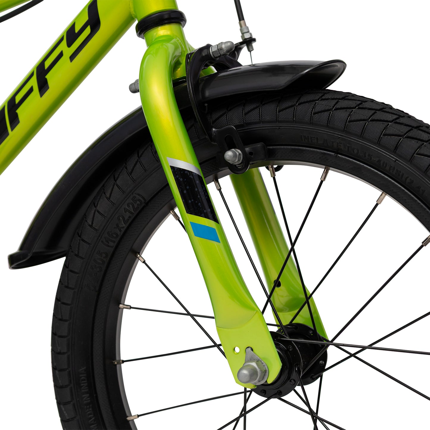 Huffy Pro Thunder 16" Bike - Acid Green