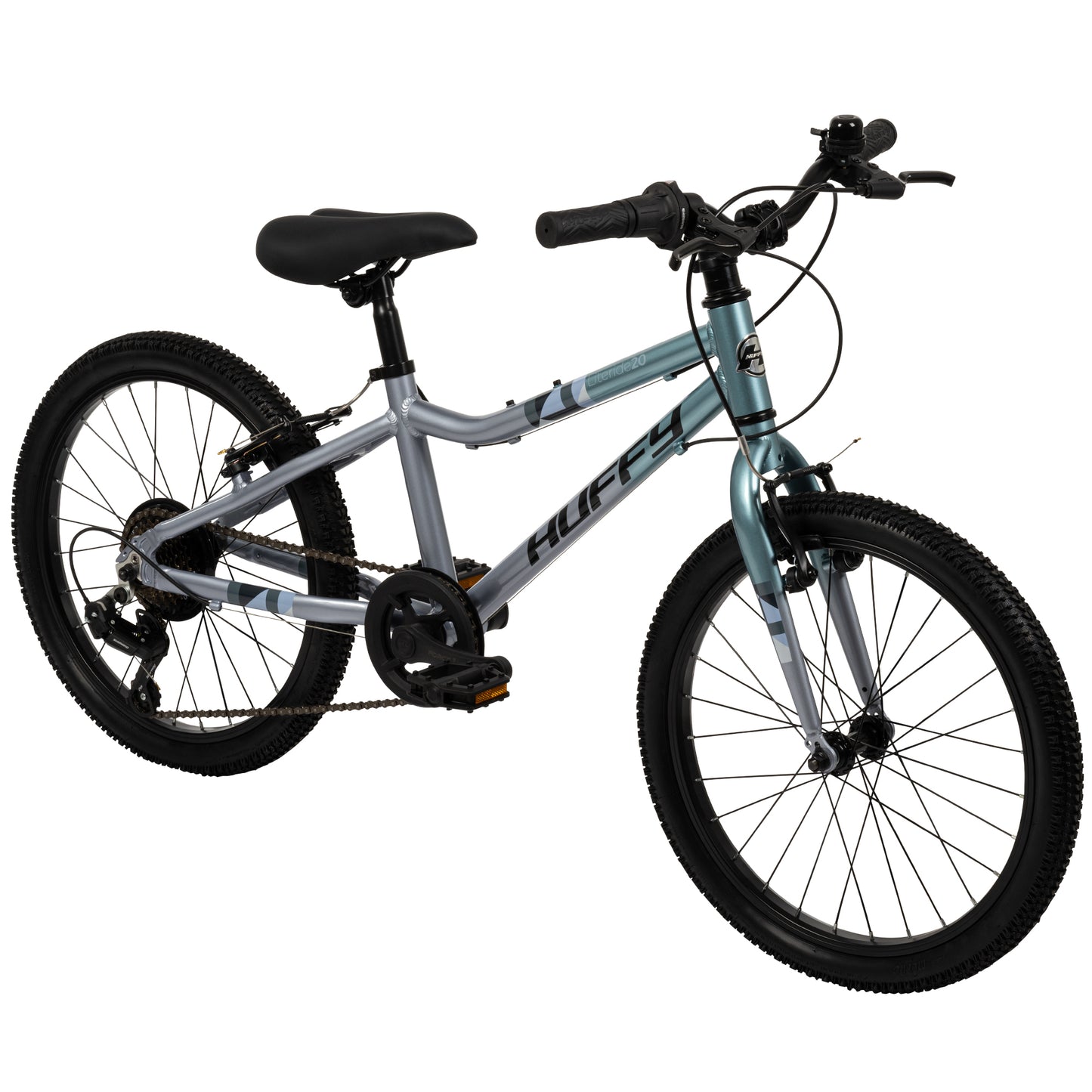Huffy 20-inch Literide Junior 7-Speed Bike – Titanium Sky Blue and Grey