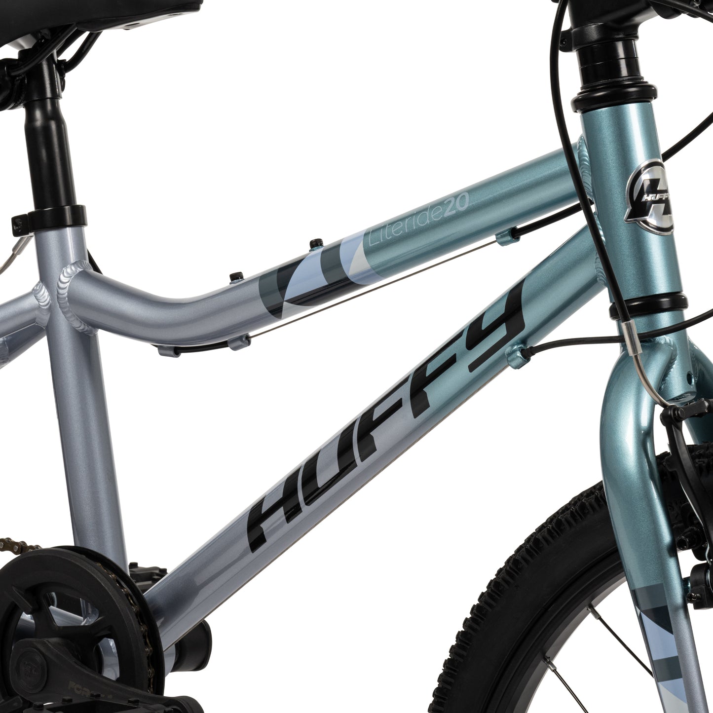 Huffy 20-inch Literide Junior 7-Speed Bike – Titanium Sky Blue and Grey