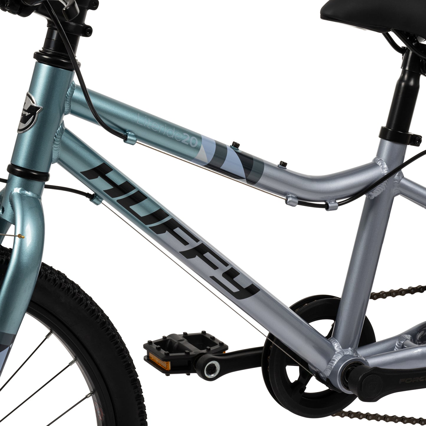 Huffy 20-inch Literide Junior 7-Speed Bike – Titanium Sky Blue and Grey