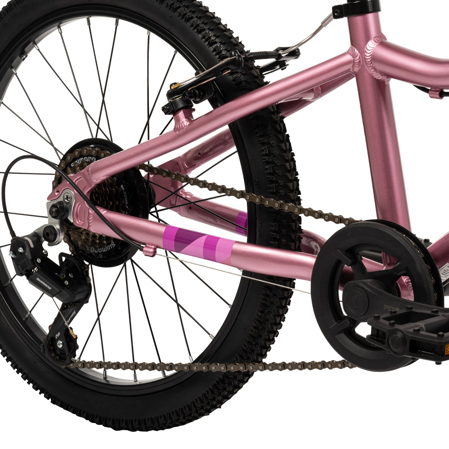 Huffy 20-inch Literide Junior Alloy 7-Speed Bike – Neon Nebula Pink and Grey