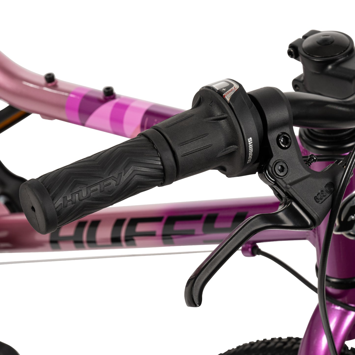 Huffy 20-inch Literide Junior Alloy 7-Speed Bike – Neon Nebula Pink and Grey