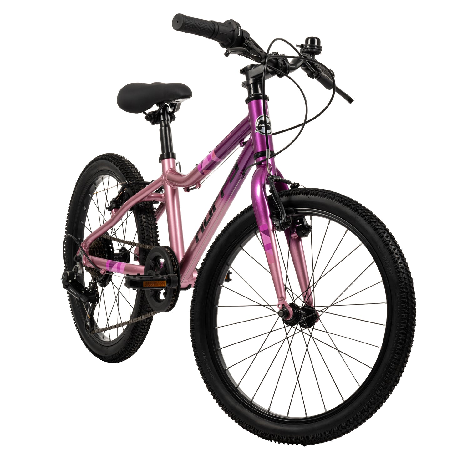 Huffy 20-inch Literide Junior Alloy 7-Speed Bike – Neon Nebula Pink and Grey