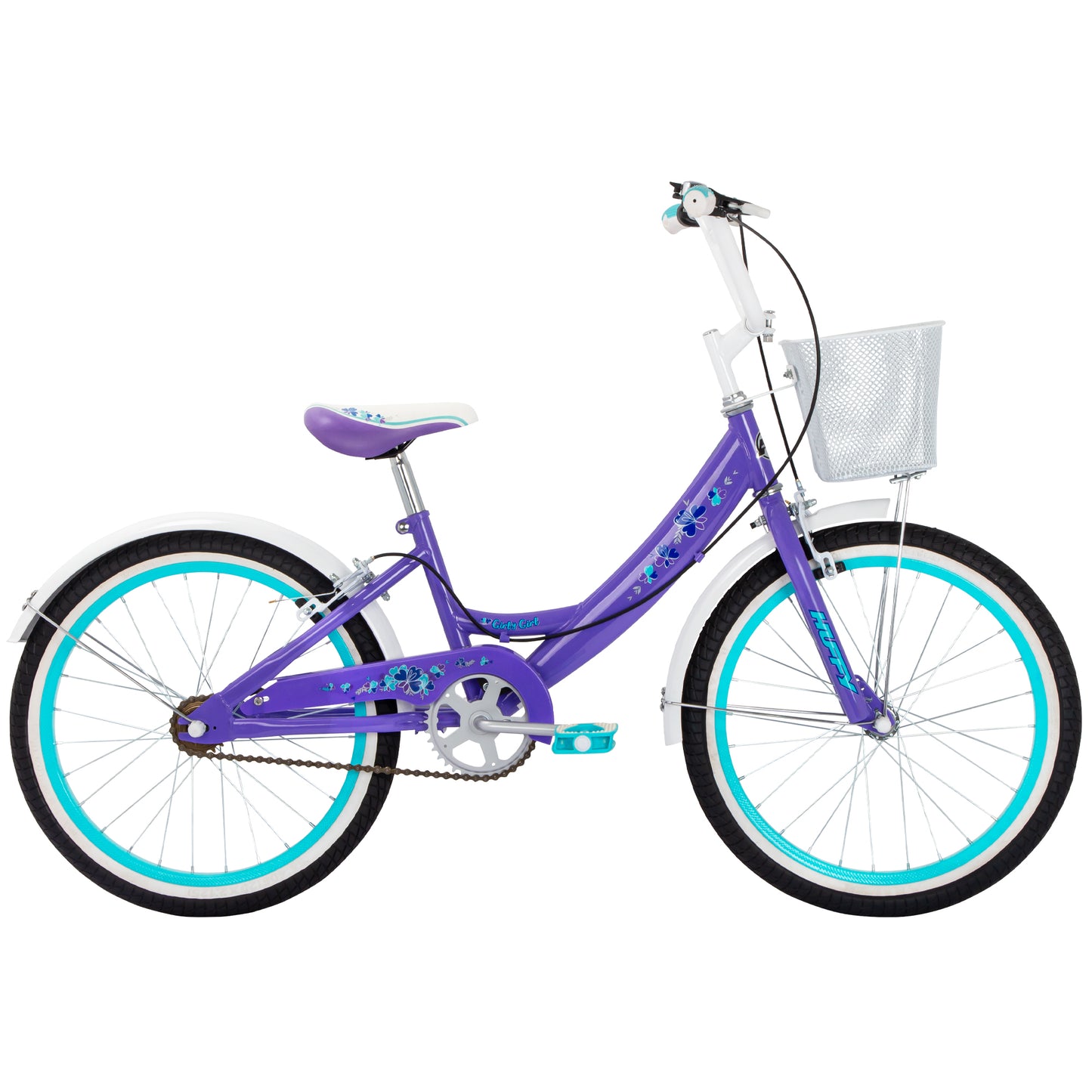 Huffy Girly Girl 20" Kids Bike - Gloss Purple