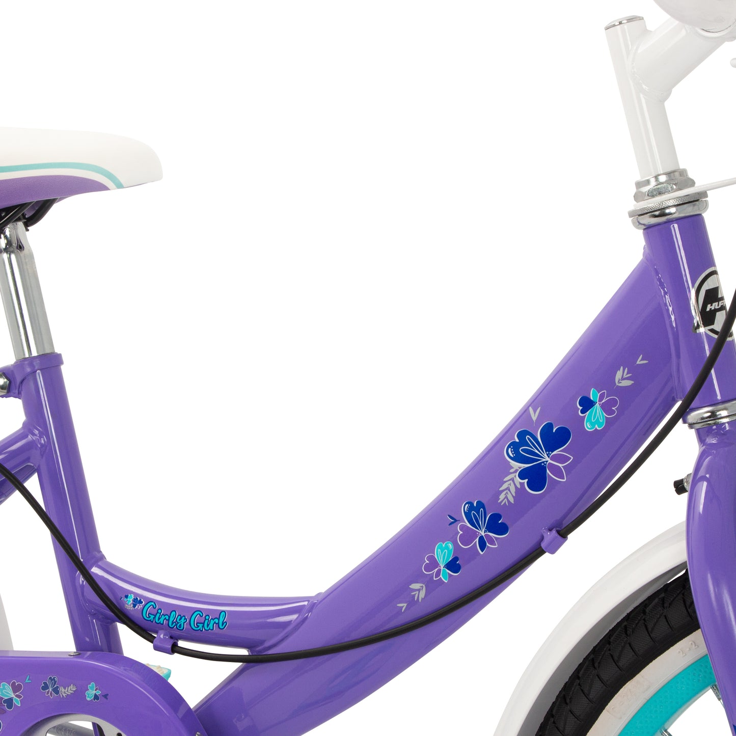 Huffy Girly Girl 20" Kids Bike - Gloss Purple