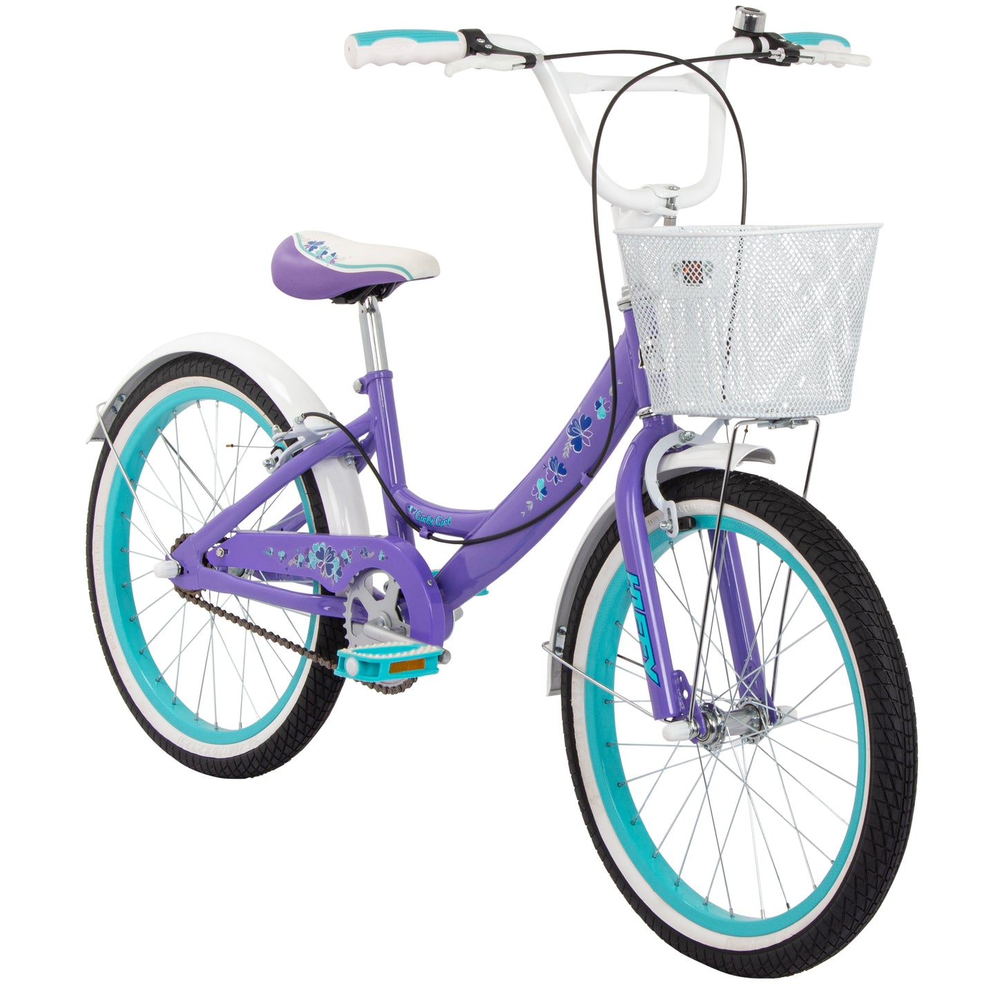 Huffy Girly Girl 20" Kids Bike - Gloss Purple