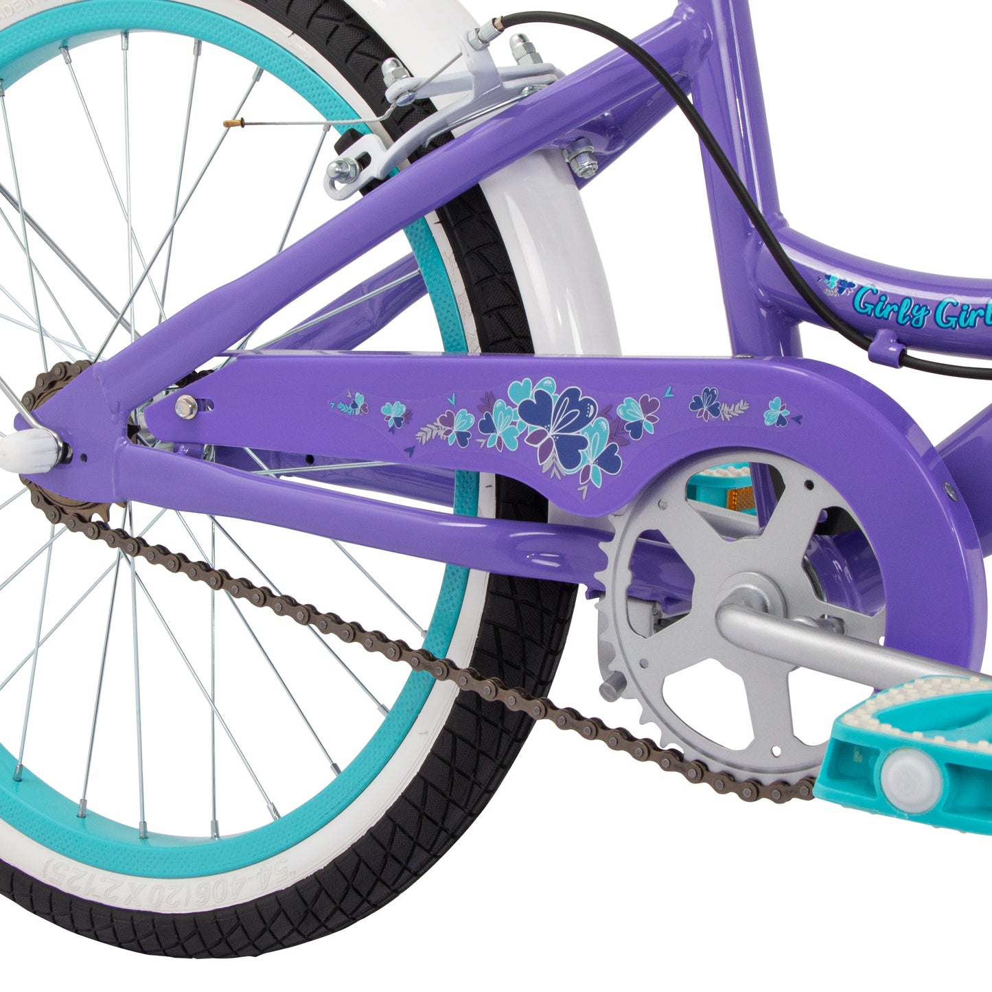 Huffy Girly Girl 20" Kids Bike - Gloss Purple