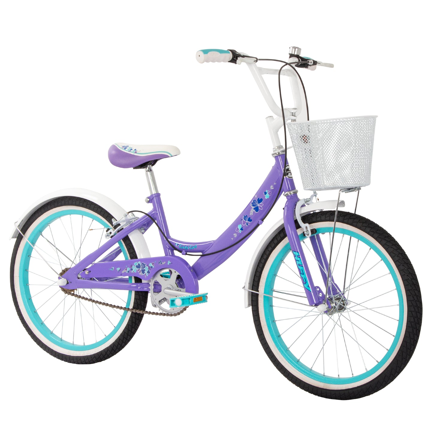Huffy Girly Girl 20" Kids Bike - Gloss Purple