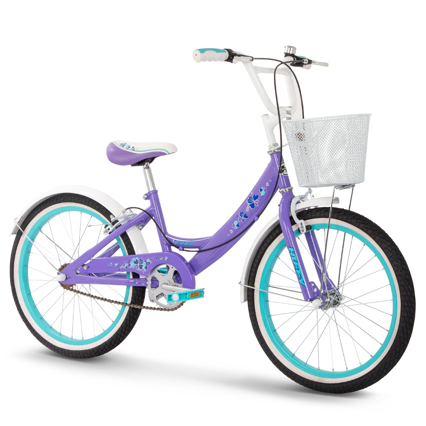 Huffy Girly Girl 20" Kids Bike - Gloss Purple