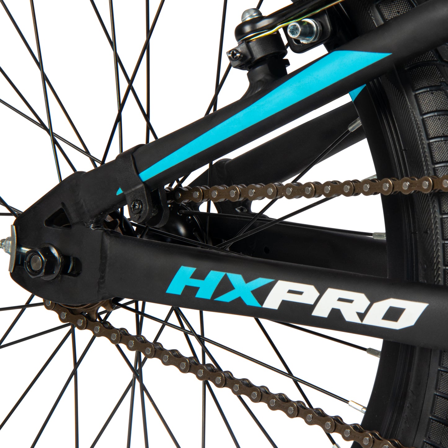 Huffy HX Pro Racer 20" BMX- Alloy -Black/Blue Logo