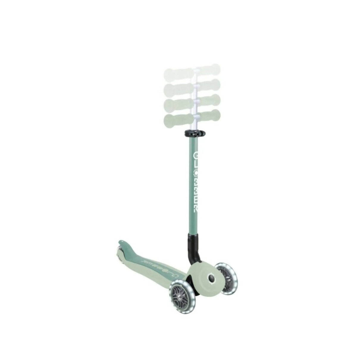 Globber Go Up Active Lights Eco Scooter - Pistachio