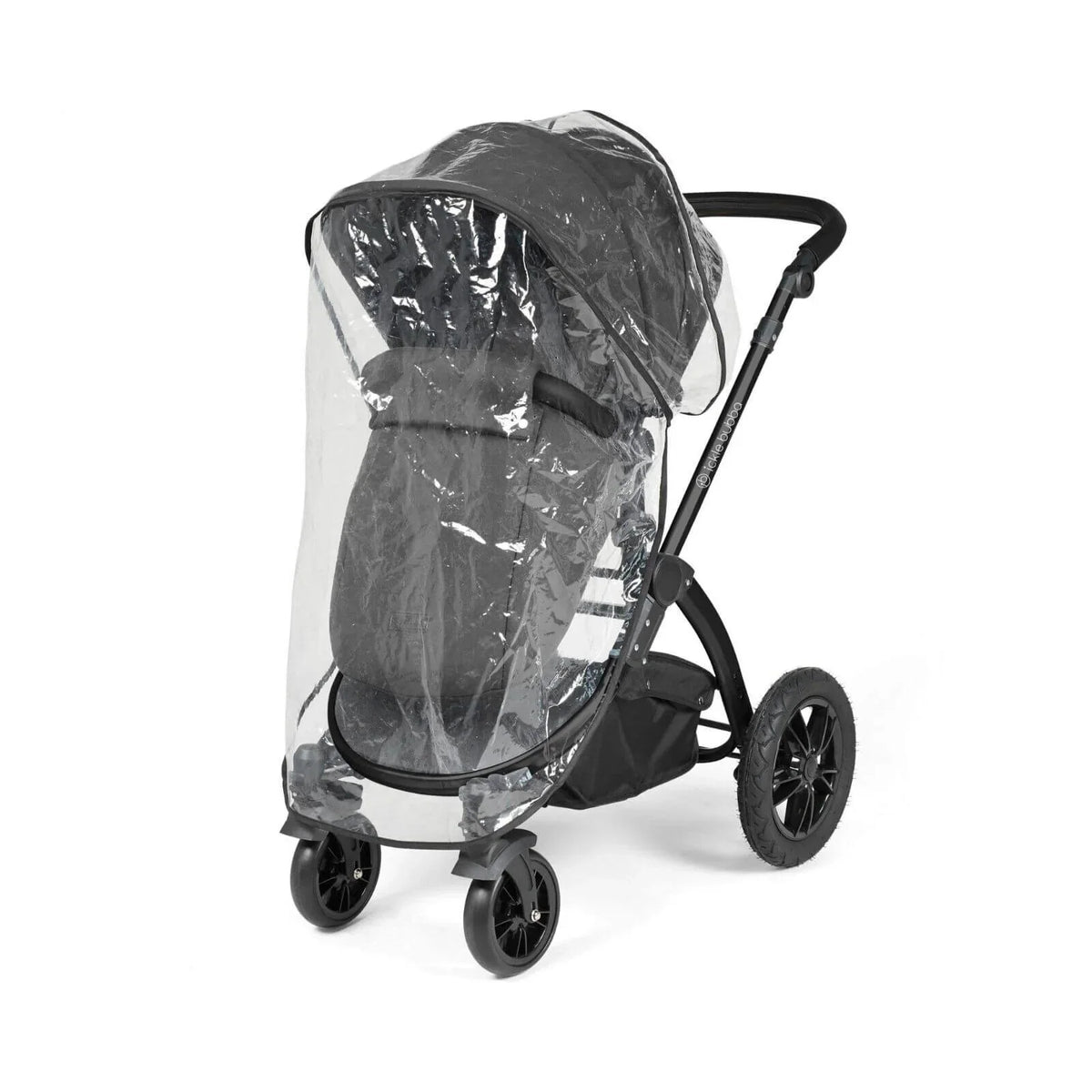 Ickle Bubba Stomp Luxe 2 in 1 Pushchair & Carrycot - Black/Charcoal Grey/Black