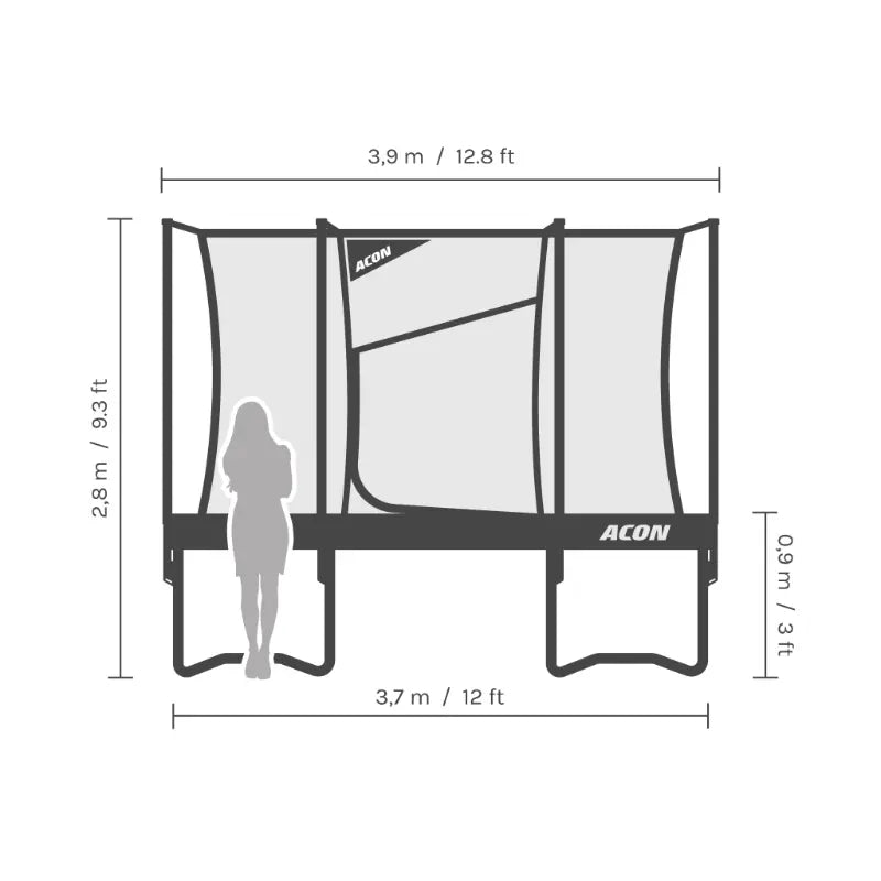 ACON Air 12ft Round Trampoline
