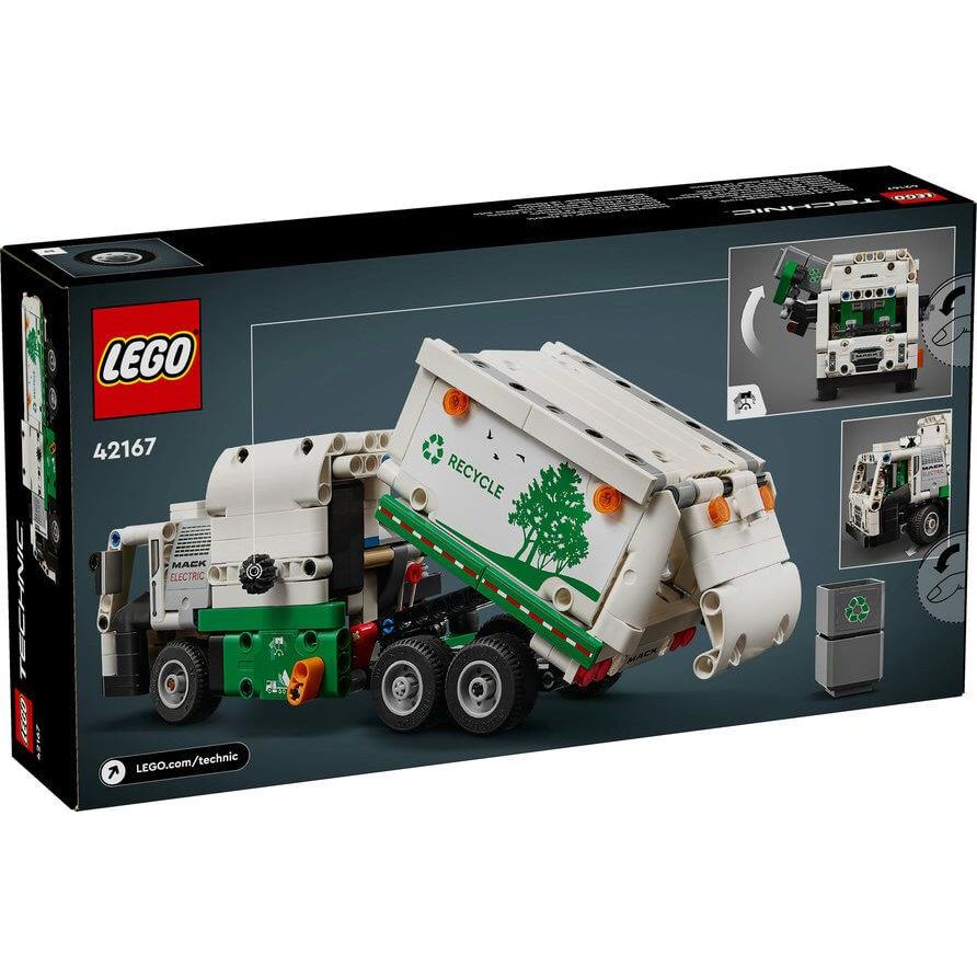 Lego Technic 42167 Mack Electric Garbage Truck Model for Ages 8 and Up