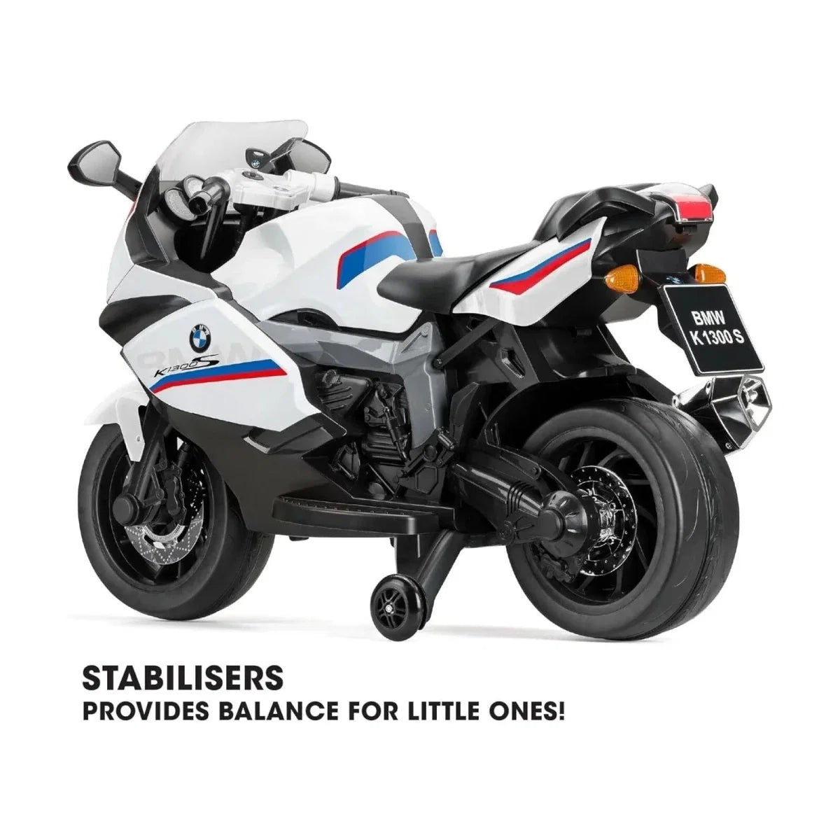 Xootz BMW 12.8V Electric Motorbike Ride On with Lithium Battery - White