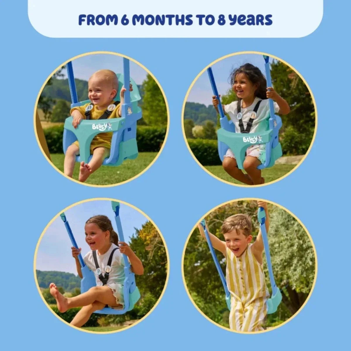 TP Forest Acorn Growable Swing Set with Bluey Quadpod