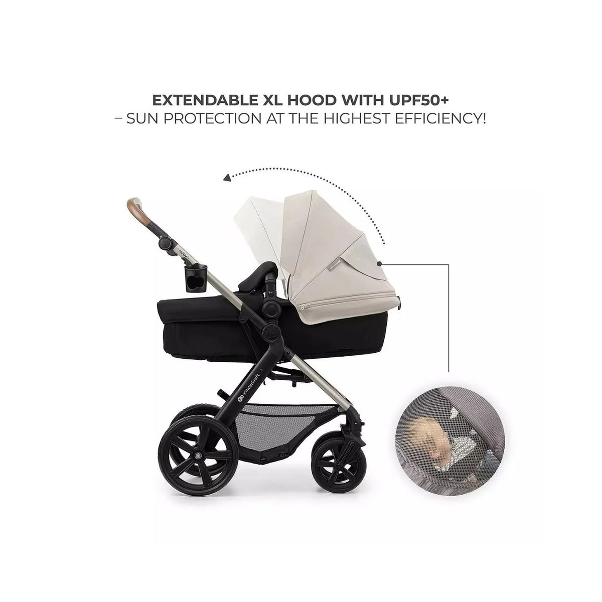 Kinderkraft Moov 2 3-in-1 Travel System - Grey