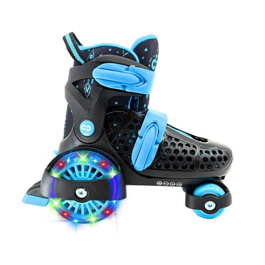 CORE Kids Newbie 4 Wheel Adjustable Skates With LED Wheels