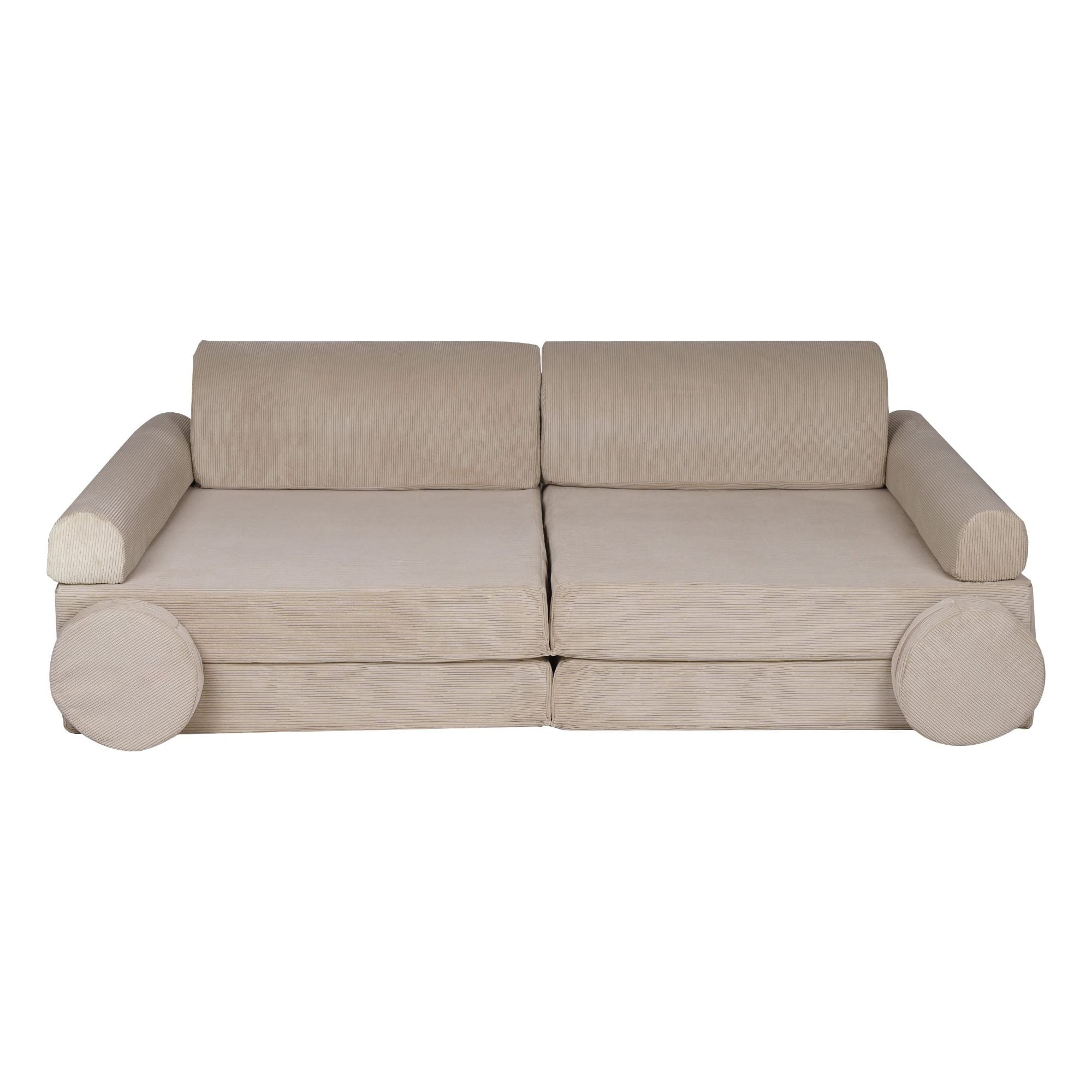 White corduroy online couch