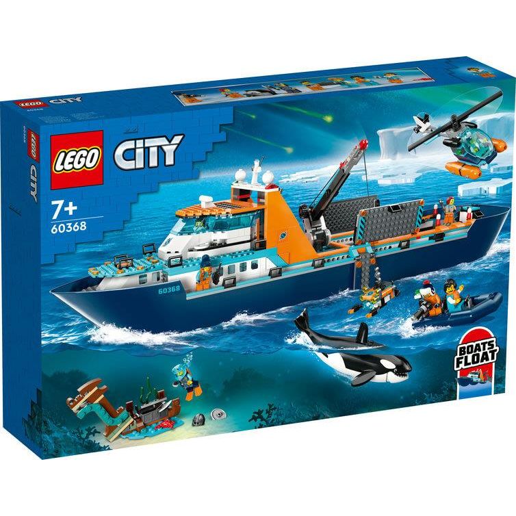 Lego City 60368 Artic Explorer Ship Floatable Toy Boat for Ages 7 & Up
